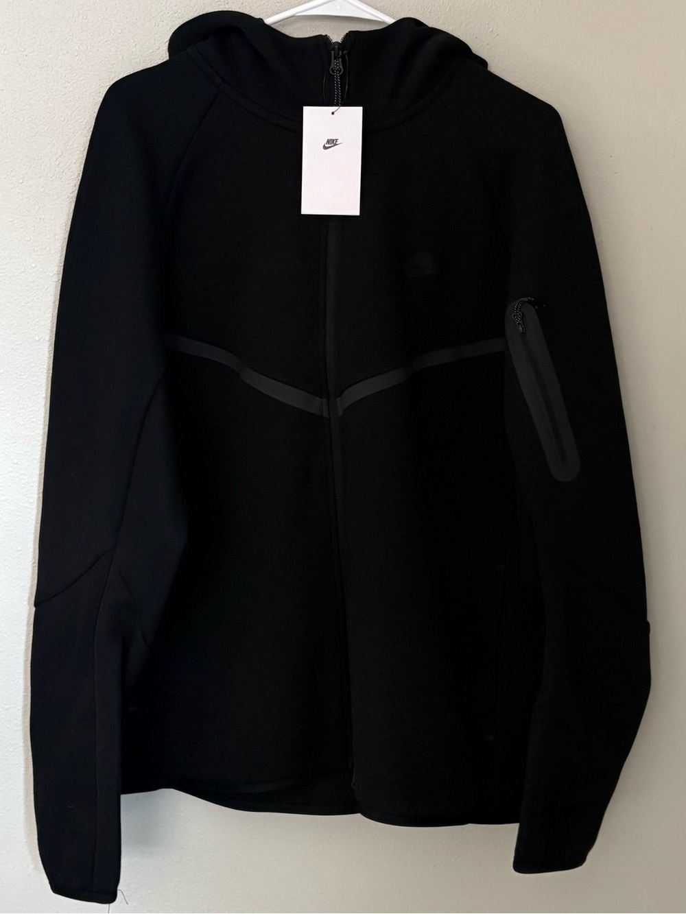 Nike Men's Black Fleece Full Zip Hooded Hoodie XL HV0949-010